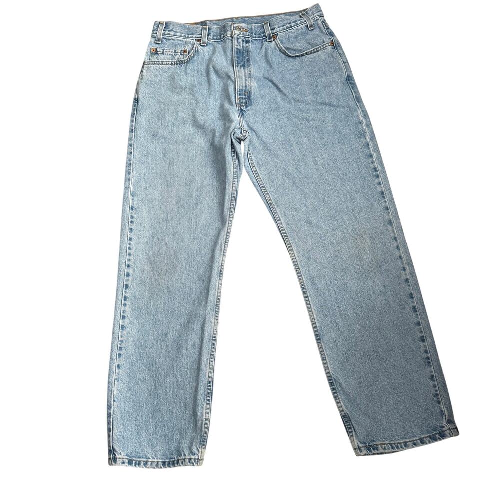 Levi's 505 Jeans Men’s Size 36 Light Wash Blue Regular Fit Denim Straight Leg